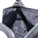 PRADA Accessory Pouch Nylon Black Silver Auth 154368-20