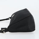 PRADA Accessory Pouch Nylon Black Silver Auth 154368-4