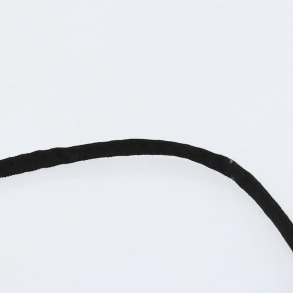 PRADA Accessory Pouch Nylon Black Silver Auth 154368