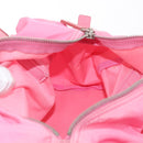 PRADA Hand Bag Nylon Pink Silver Auth 154369-21