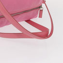 PRADA Hand Bag Nylon Pink Silver Auth 154369-8