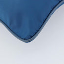 PRADA Shoulder Bag Nylon Blue Silver Auth 154370V-17