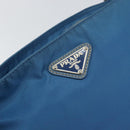 PRADA Shoulder Bag Nylon Blue Silver Auth 154370V-18