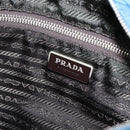 PRADA Shoulder Bag Nylon Blue Silver Auth 154370V-19