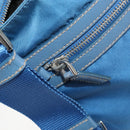 PRADA Shoulder Bag Nylon Blue Silver Auth 154370V-24