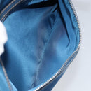 PRADA Shoulder Bag Nylon Blue Silver Auth 154370V-25