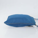 PRADA Shoulder Bag Nylon Blue Silver Auth 154370V-3