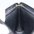 Christian Dior Trotter Canvas Shoulder Bag Navy Gold Auth 154374-19