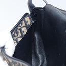 Christian Dior Trotter Canvas Shoulder Bag Navy Gold Auth 154375-20