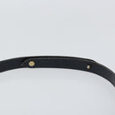 Christian Dior Trotter Canvas Shoulder Bag Navy Gold Auth 154375-8