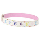 LOUIS VUITTON Monogram CeintureT&B Belt 41.3"" White M9627 LV Auth 154379-3