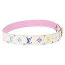 LOUIS VUITTON Monogram CeintureT&B Belt 41.3"" White M9627 LV Auth 154379-4