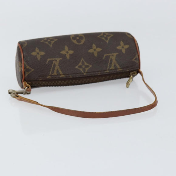 LOUIS VUITTON Monogram Papillon Pouch LV Auth 154381