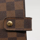 LOUIS VUITTON Damier Ebene Agenda MM Day Planner Cover R20240 LV Auth 154382-18