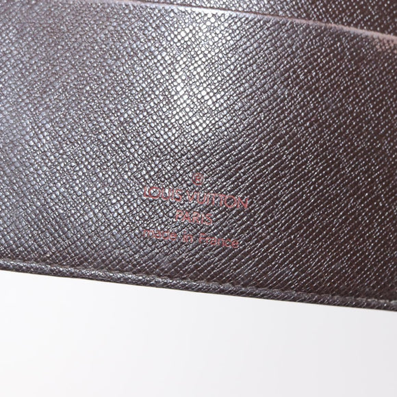 LOUIS VUITTON Damier Ebene Agenda MM Day Planner Cover R20240 LV Auth 154382