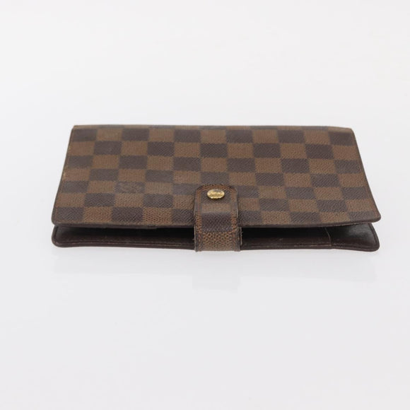 LOUIS VUITTON Damier Ebene Agenda MM Day Planner Cover R20240 LV Auth 154382