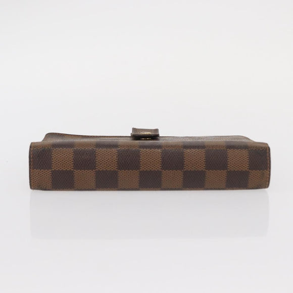 LOUIS VUITTON Damier Ebene Agenda MM Day Planner Cover R20240 LV Auth 154382
