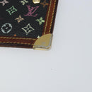 LOUIS VUITTON Multicolor Pochette Cles Coin Purse Black M13664 LV Auth 154383-15