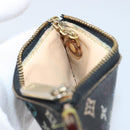 LOUIS VUITTON Multicolor Pochette Cles Coin Purse Black M13664 LV Auth 154383-11