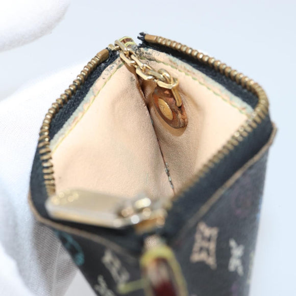 LOUIS VUITTON Multicolor Pochette Cles Muntbuidel Zwart M13664 LV Auth 154383
