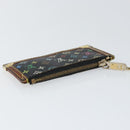 LOUIS VUITTON Multicolor Pochette Cles Coin Purse Black M13664 LV Auth 154383-5