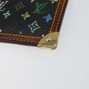 LOUIS VUITTON Multicolor Pochette Cles Coin Purse Black M13664 LV Auth 154383-7