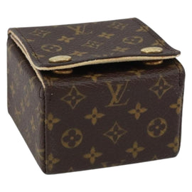 LOUIS VUITTON Monogram Jewelry Case Jewelry Box LV Auth 154384