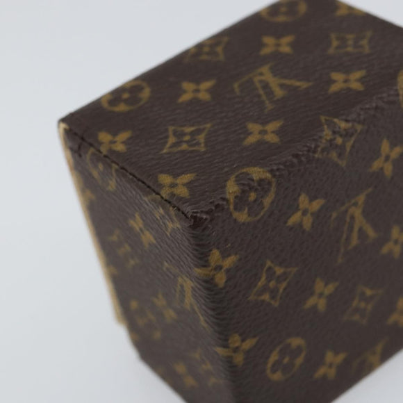 LOUIS VUITTON Monogram Jewelry Case Jewelry Box LV Auth 154384