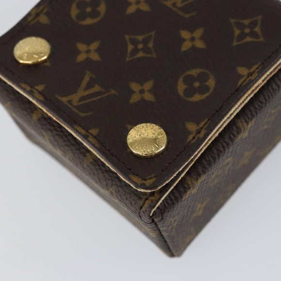 LOUIS VUITTON Monogram Jewelry Case Jewelry Box LV Auth 154384