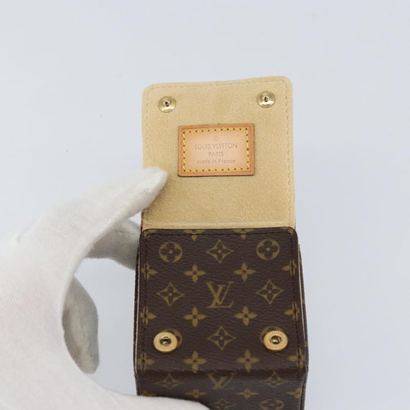 LOUIS VUITTON Monogram Jewelry Case Jewelry Box LV Auth 154384