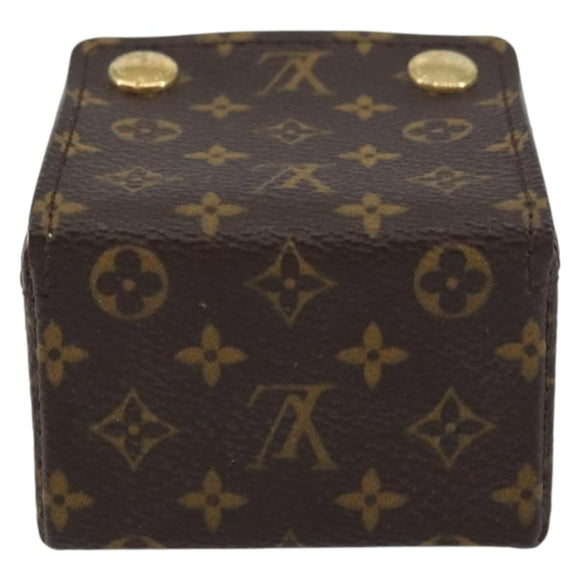 LOUIS VUITTON Monogram Jewelry Case Jewelry Box LV Auth 154384