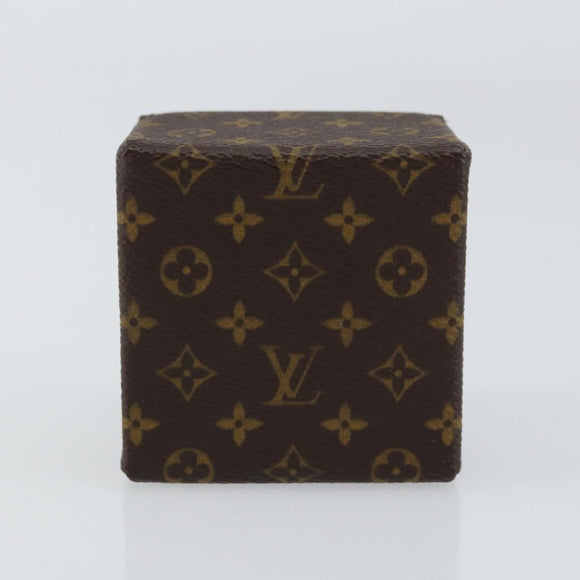 LOUIS VUITTON Monogram Jewelry Case Jewelry Box LV Auth 154384