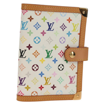 LOUIS VUITTON Multicolor Agenda PM Day Planner Cover White R21074 Auth 154385V