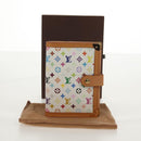 LOUIS VUITTON Multicolor Agenda PM Day Planner Cover White R21074 Auth 154385V-12