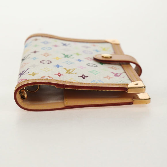 LOUIS VUITTON Multicolor Agenda PM Day Planner Cover White R21074 Auth 154385V