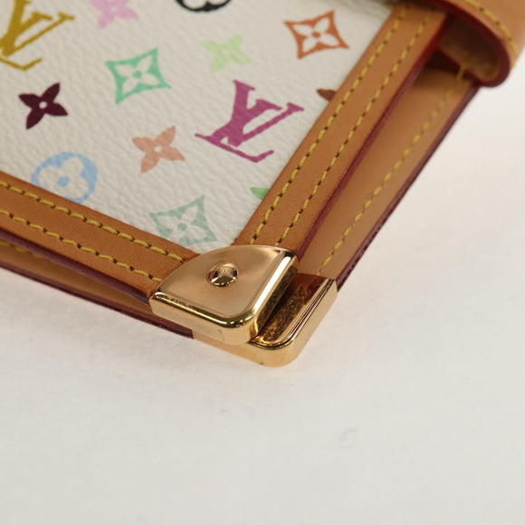 LOUIS VUITTON Multicolor Agenda PM Day Planner Cover White R21074 Auth 154385V