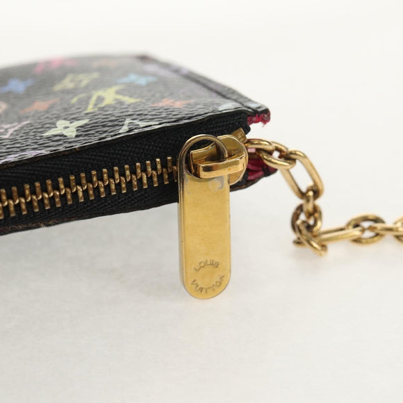 LOUIS VUITTON Multicolor Pochette Cles NM Muntportemonnee Zwart M60279 Auth 154386V