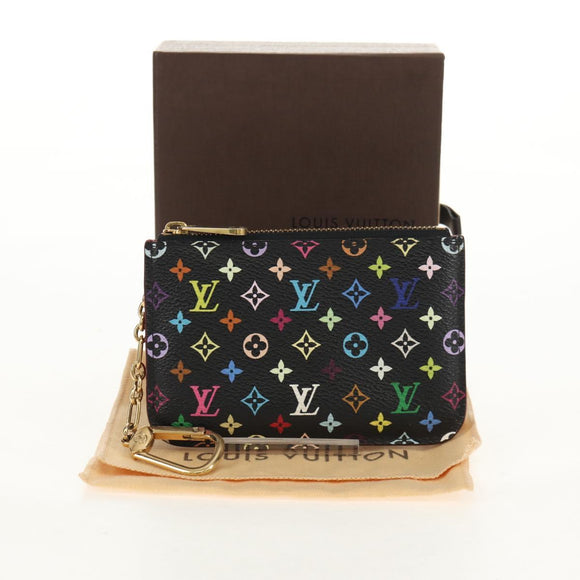 LOUIS VUITTON Multicolor Pochette Cles NM Muntportemonnee Zwart M60279 Auth 154386V