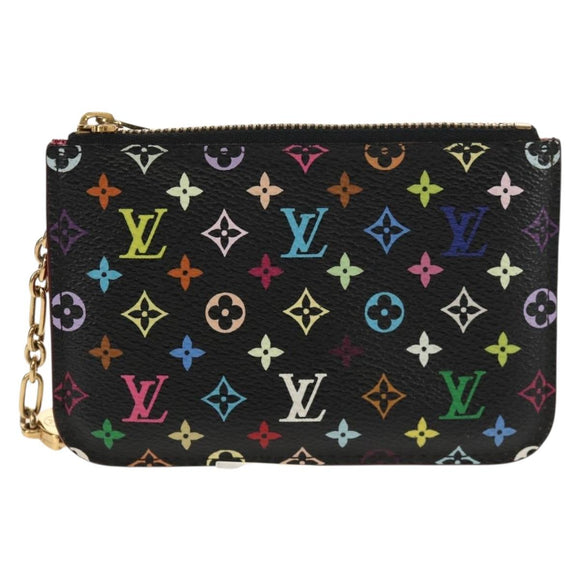 LOUIS VUITTON Multicolor Pochette Cles NM Muntportemonnee Zwart M60279 Auth 154386V