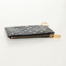 LOUIS VUITTON Multicolor Pochette Cles NM Coin Purse Black M60279 Auth 154386V-6