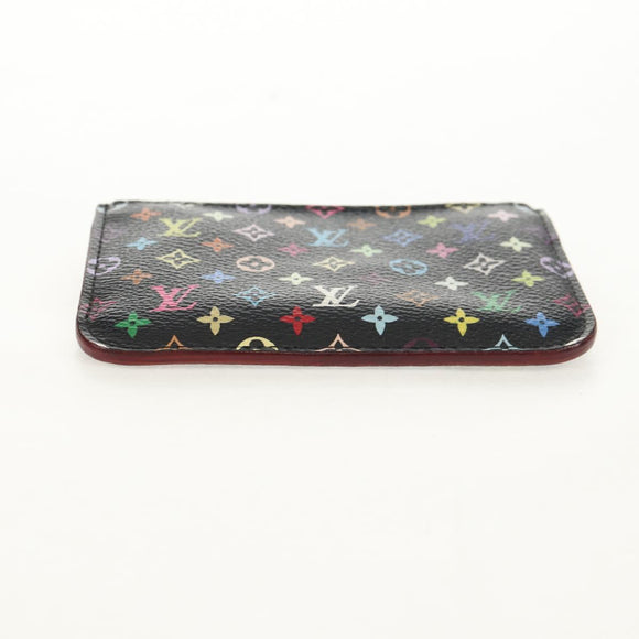 LOUIS VUITTON Multicolor Pochette Cles NM Coin Purse Black M60279 Auth 154386V