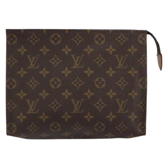 LOUIS VUITTON Monogram Poche Toilette 26 Pouch M47542 LV Auth 154392