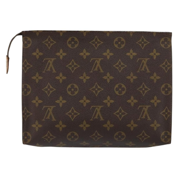 LOUIS VUITTON Monogram Poche Toilette 26 Pouch M47542 LV Auth 154392