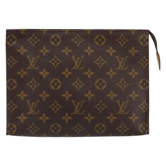 LOUIS VUITTON Monogram Poche Toilette 26 Pouch M47542 LV Auth 154393