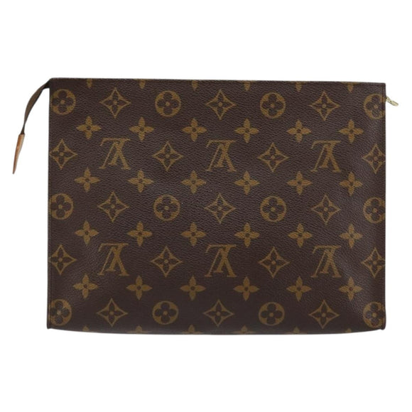 LOUIS VUITTON Monogram Poche Toilette 26 Pouch M47542 LV Auth 154393