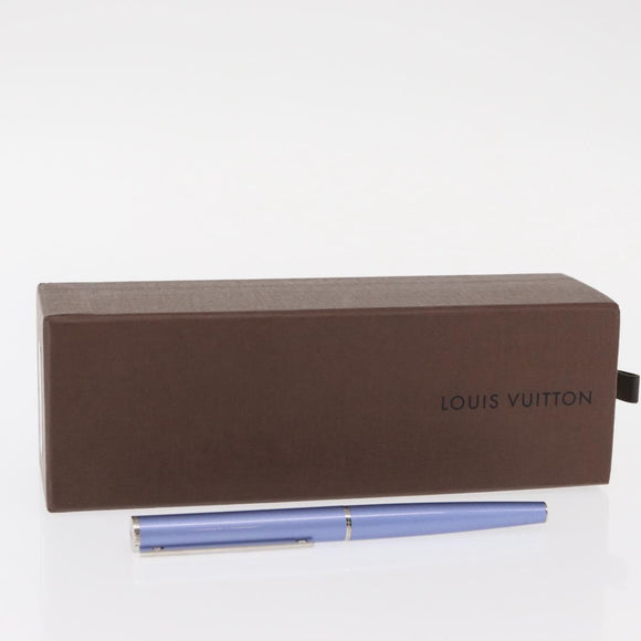 LOUIS VUITTON Jetligne Pen metal Blue N79229 LV Auth 154394V