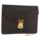 LOUIS VUITTON Monogram Porte Documents Senatur Briefcase M53335 LV Auth 154395-1