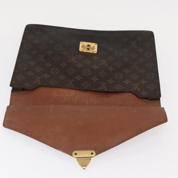 LOUIS VUITTON Monogram Porte Documents Senatur Briefcase M53335 LV Auth 154395