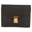 LOUIS VUITTON Monogram Porte Documents Senatur Briefcase M53335 LV Auth 154395-2