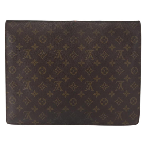 LOUIS VUITTON Monogram Porte Documents Senatur Briefcase M53335 LV Auth 154395